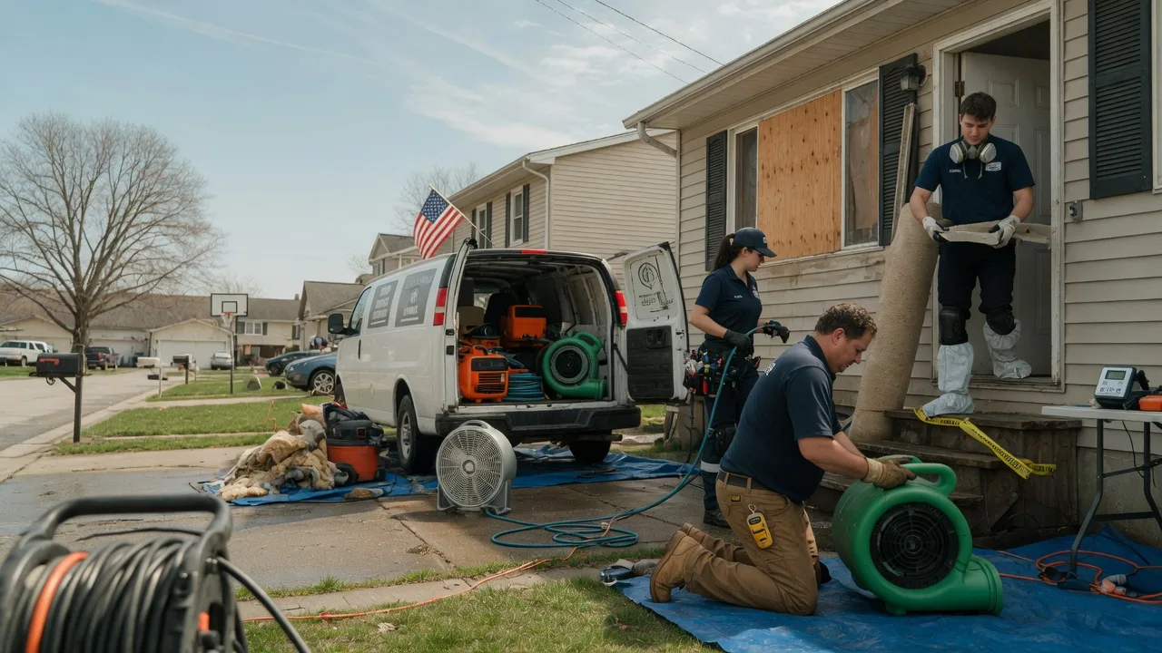 Water Damage Restoration in Pontiac, IL near me